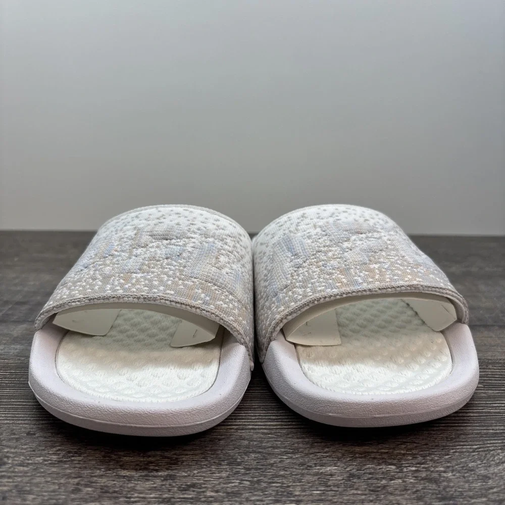 APL Slides Women's 7 BL TechLoom‎ Sandals White/Pastel NEW